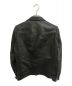 UNITED TOKYO (ユナイテッドトーキョー) カウレザーダブルライダースジャケット ブラック サイズ:1：10000円