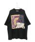 MAISON SPECIAL（メゾンスペシャル）の古着「クレイジーバンダナ刺繍プライムオーバーTシャツ」｜ブラック