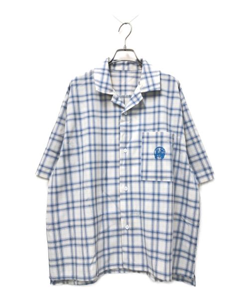 YOUNGER SONG（ヤンガーソング）YOUNGER SONG (ヤンガーソング) Ombre check over shirt ブルー サイズ:Mの古着・服飾アイテム