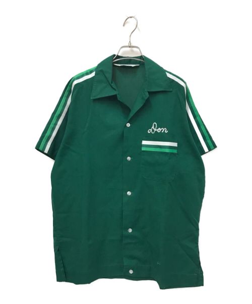 Hilton（ヒルトン）Hilton (ヒルトン) 70's ボーリングシャツ グリーン サイズ:Mの古着・服飾アイテム