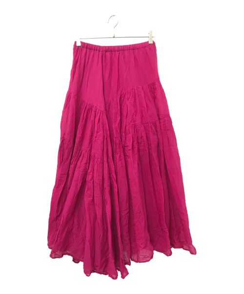 GRACE CONTINENTAL（グレースコンチネンタル）GRACE CONTINENTAL (グレースコンチネンタル) ティアードスカート ピンク サイズ:36の古着・服飾アイテム