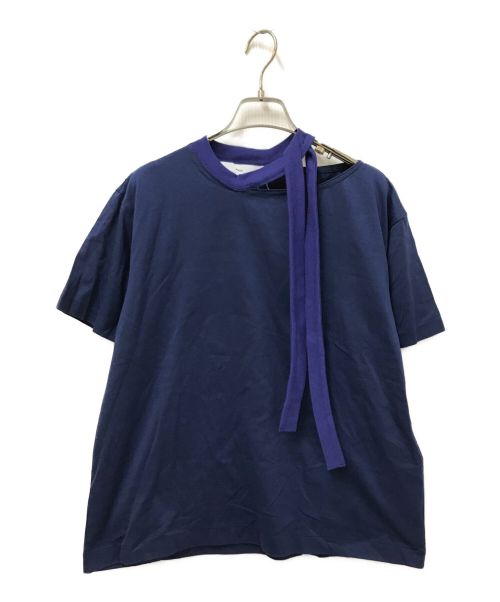 TOGA PULLA（トーガ プルラ）TOGA PULLA (トーガ プルラ) シルケットジャージーショートスリーブトップス ブルー サイズ:36 未使用品の古着・服飾アイテム