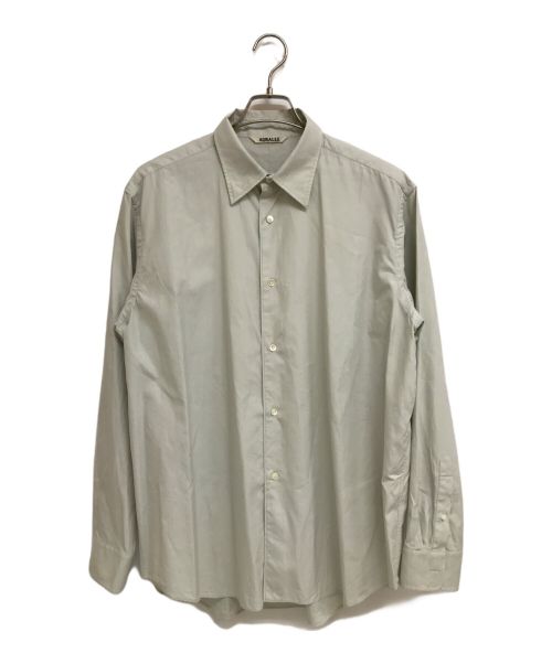AURALEE（オーラリー）AURALEE (オーラリー) WASHED FINX TWILL SHIRTS ライトグレー サイズ:5の古着・服飾アイテム