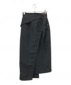 UNITED TOKYOユナイテッドトーキョー）の古着「オーバーラップタイトスカート」｜ブラック