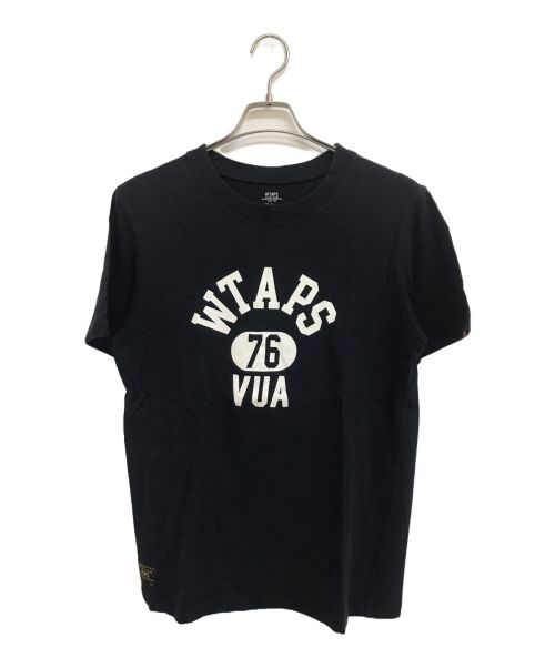 WTAPS（ダブルタップス）WTAPS (ダブルタップス) Ron Herman (ロンハーマン) カレッジプリントTシャツ ネイビー サイズ:Mの古着・服飾アイテム
