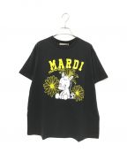 Mardi Mercrediマルディメクルディ）の古着「プリントTシャツ」｜ブラック