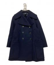 +J (プラスジェイ) ダブルフェイスPコート ネイビー サイズ:S