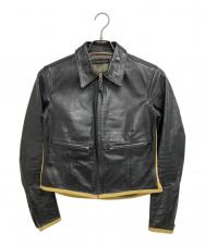 HAROLD`S GEAR (ハロルズギア) ホースハイドシングルライダースジャケット ブラック サイズ:不明