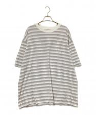 SEQUEL (シークエル) ボーダーTシャツ ベージュ サイズ:XL