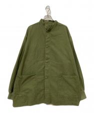 Needles (ニードルズ) Stand Collar Army Shirt オリーブ サイズ:M
