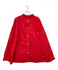 journal standard luxe (ジャーナルスタンダード ラックス) HEAR MY NAME (ヒアマイネーム) 別注リネン混シャツジャケット レッド サイズ:F