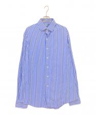 POLO RALPH LAUREN (ポロ・ラルフローレン) ストライプシャツ ブルー サイズ:16 1/2:L