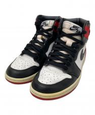 NIKE (ナイキ) ハイカットスニーカー レッド×ホワイト サイズ:24.0㎝