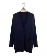 FOXEY (フォクシー) ロングカーディガン ネイビー サイズ:M