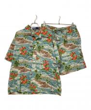 POLO RALPH LAUREN (ポロ・ラルフローレン) アロハシャツ プルオーバー セットアップ ブルー サイズ:LL