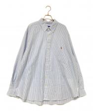 RALPH LAUREN (ラルフローレン) ストライプBDシャツ ブルー×ホワイト サイズ:2XB