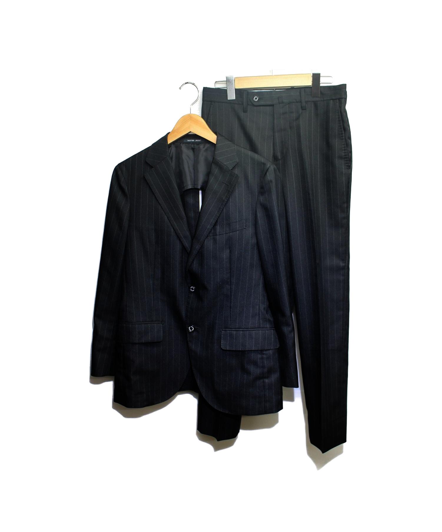 中古 古着通販 Mackintosh Philosophy マッキントッシュフィロソフィー トロッターセットアップスーツ ブラック サイズ S ストライプ ブランド 古着通販 トレファク公式 Trefac Fashion