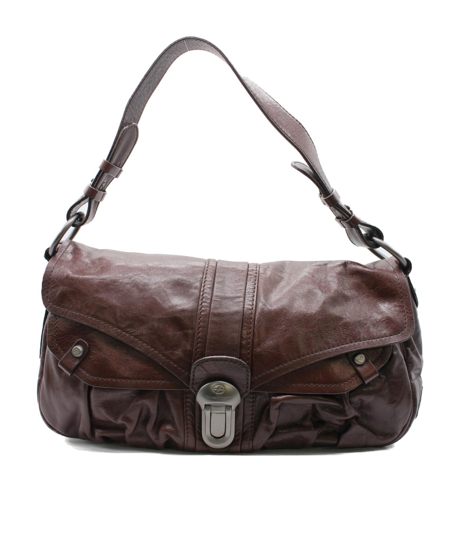 中古 古着通販 Francesco Biasia フランシスコ ビアジア ワンショルダーバッグ ブラウン Hip Colette ブランド 古着通販 トレファク公式 Trefac Fashion