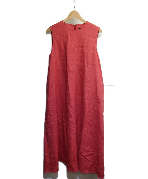 中古 古着通販 Sacra サクラ リネンポプリンノースリーブワンピース レッド サイズ 38 ブランド 古着通販 トレファク公式 Trefac Fashion