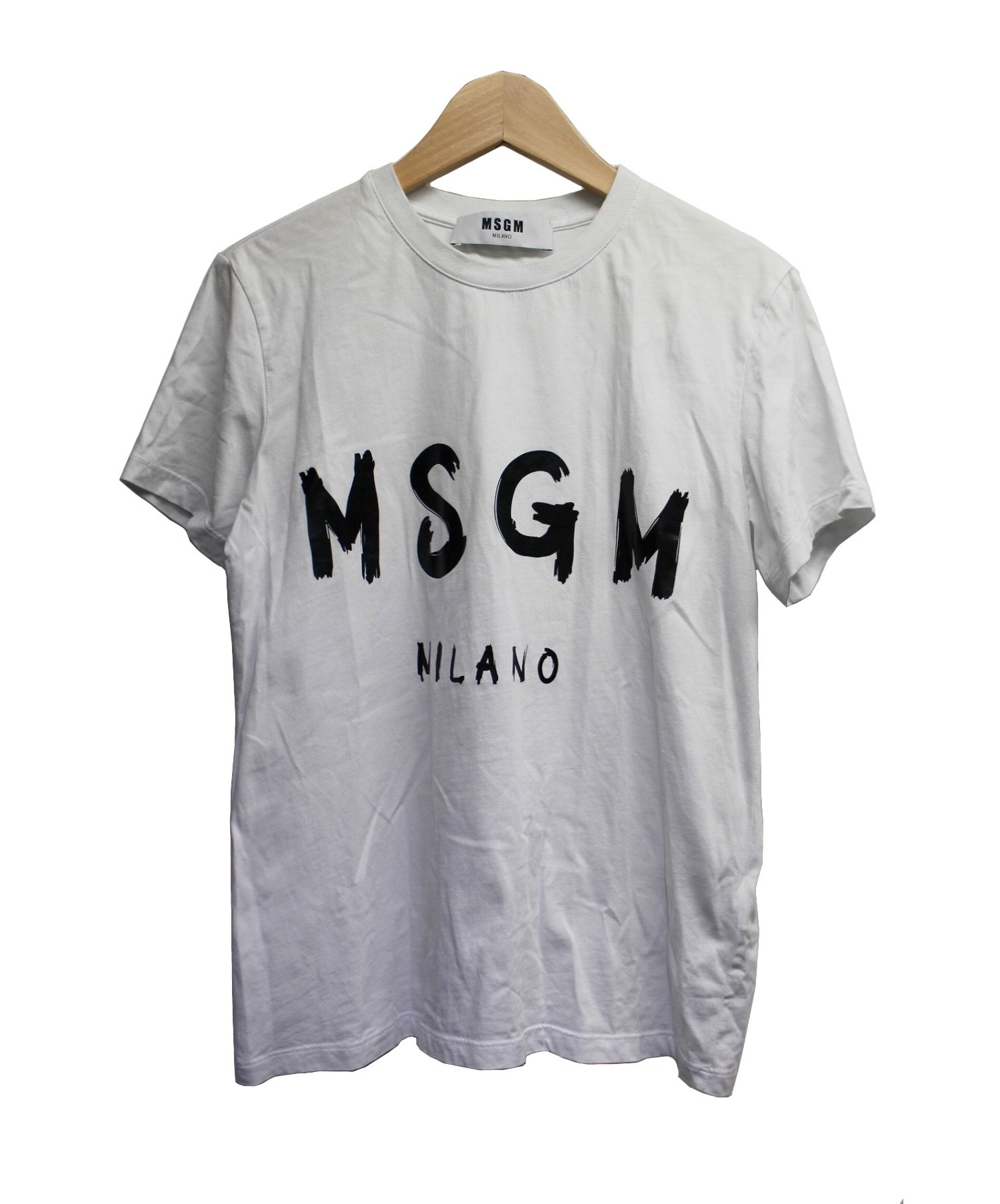 MSGM (エムエスジーエム) ロゴTシャツ ホワイト サイズ:S