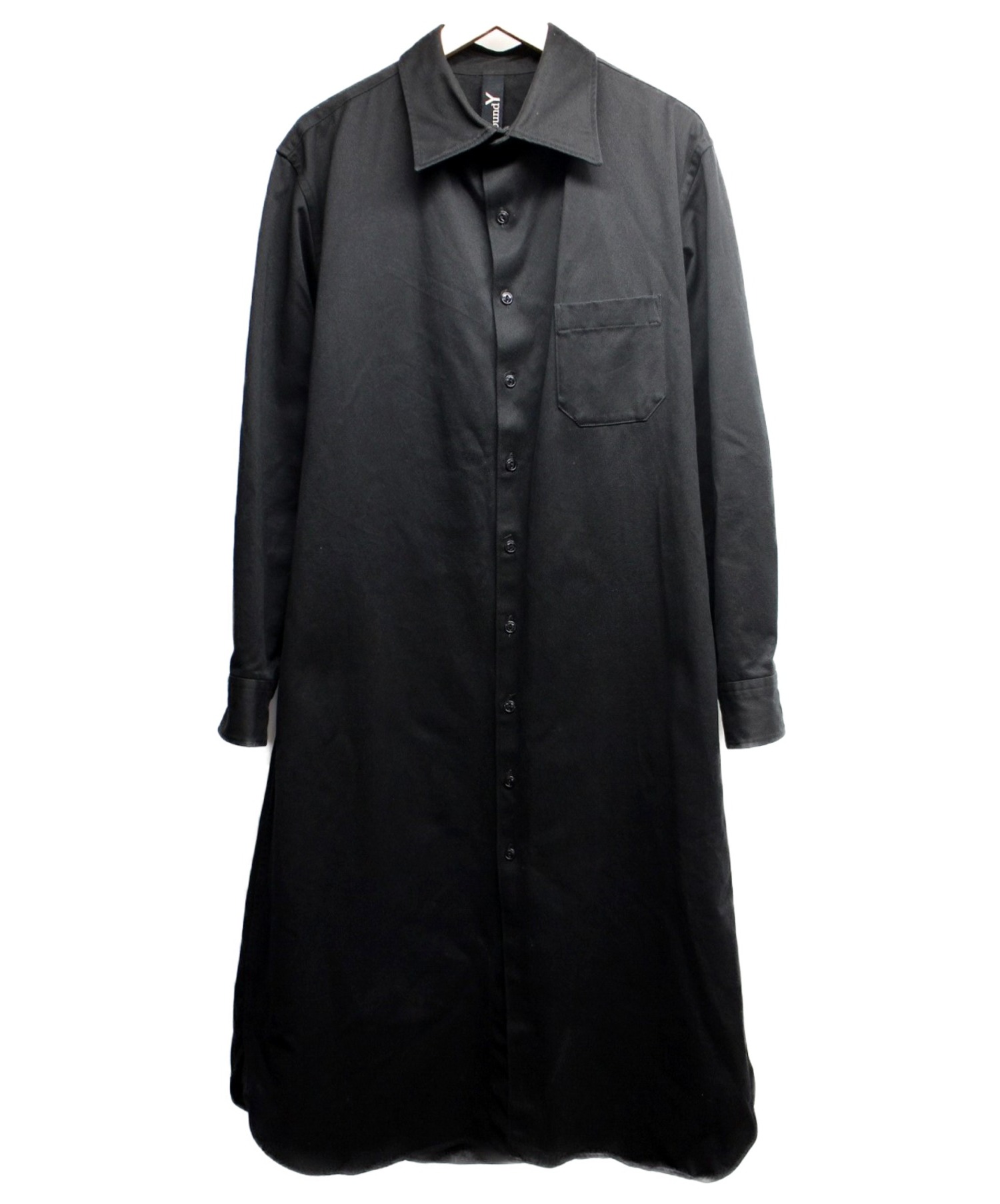 【中古・古着通販】GROUND Y (グラウンドワイ) ロングシャツ ブラック サイズ:1｜ブランド・古着通販 トレファク公式【TREFAC