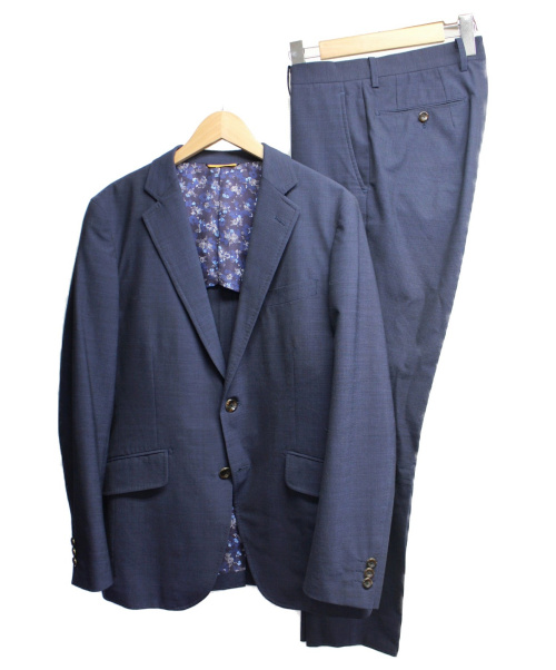 中古 古着通販 Takeo Kikuchi タケオキクチ グラフチェック2bセットアップスーツ ネイビー サイズ 2 ブランド 古着通販 トレファク公式 Trefac Fashion