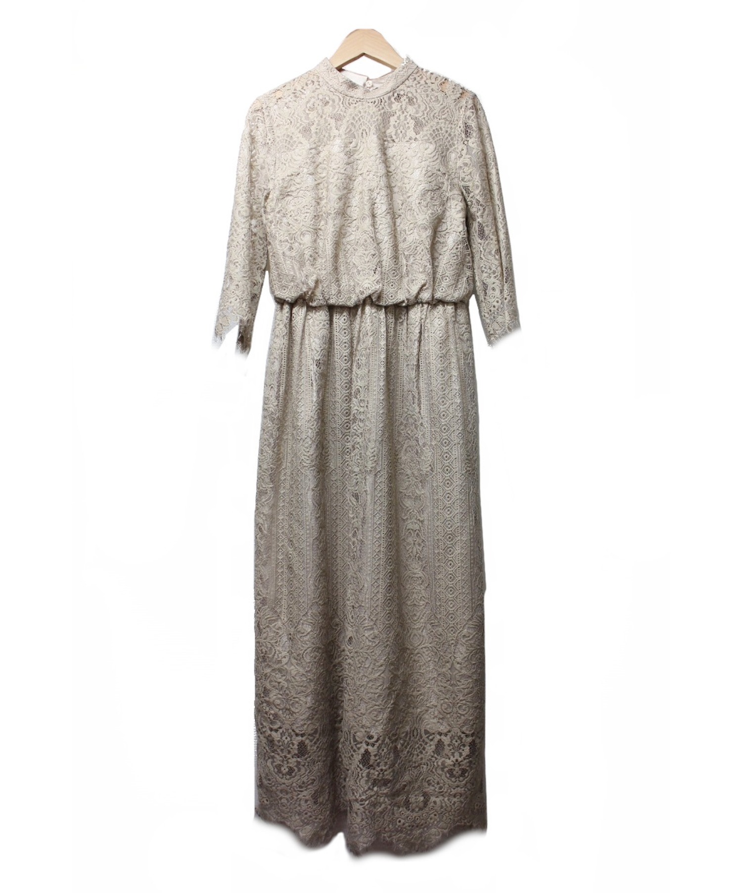 中古 古着通販 Strawberry Fields ストロベリーフィールズ Dvヴィンテージレース ドレスワンピース ベージュ サイズ 表記なし ブランド 古着通販 トレファク公式 Trefac Fashion