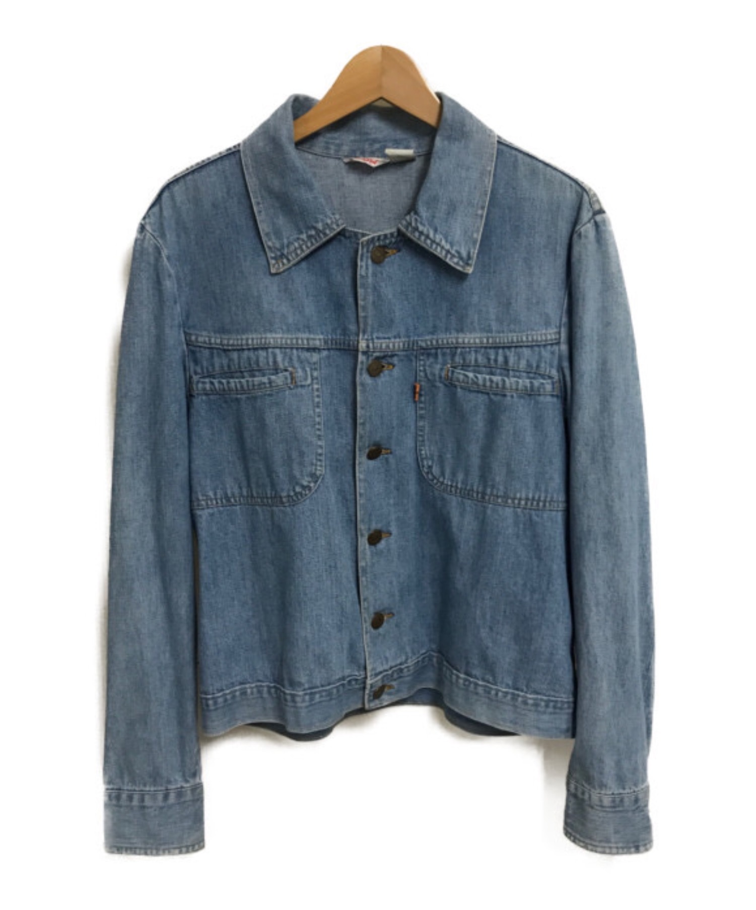 中古 古着通販 Levi S リーバイス ライトオンスデニムジャケット ライトインディゴ サイズ Usa製 70 S オレンジタブ ブランド 古着通販 トレファク公式 Trefac Fashion