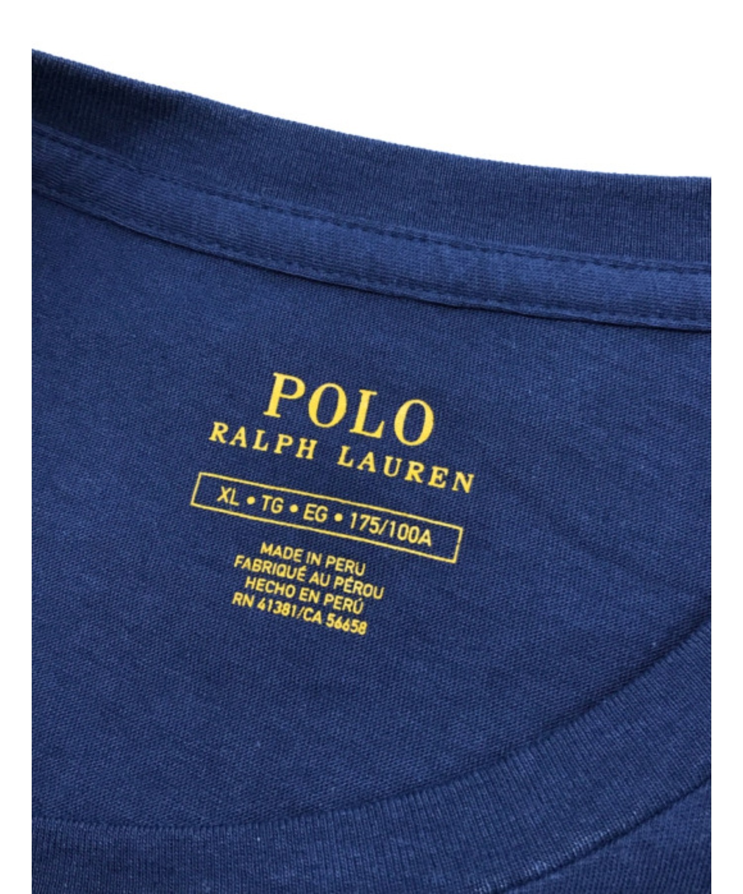 POLO RALPH LAUREN (ポロ・ラルフローレン) Tシャツワンピース ネイビー サイズ:XL 未使用品
