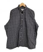 INDIVIDUALIZED SHIRTS（インディビジュアライズドシャツ）の古着「オーバーサイズチェックシャツ」｜ネイビー