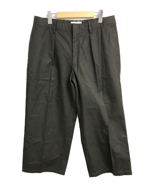 WELLDER（ウェルダー）WELLDER (ウェルダー) Single Forward Pleated Wide Trousers オリーブ サイズ:5の古着・服飾アイテム