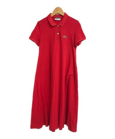 中古 古着通販 Lacoste Beams Boy ラコステ ビームスボーイ Aラインポロシャツワンピース レッド サイズ 36 ブランド 古着通販 トレファク公式 Trefac Fashion