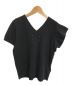 MARTIN MARGIELA (マルタン・マルジェラ) アーティザナル クローバーワンポイント再構築VネックTシャツ ブラック サイズ:L：7800円