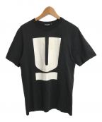 UNDERCOVER（アンダーカバー）の古着「UロゴプリントTシャツ」｜ブラック