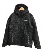 adidas（）の古着「PrimaLoft フード付きパデッドジャケット」｜ブラック
