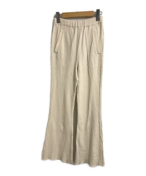 KURO（クロ）KURO (クロ) MILITARY RIB FLARE PANTS ミリタリーリブパンツ オフホワイトの古着・服飾アイテム