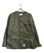 WTAPS（）の古着「SCOUT LS SHIRT COTTON TWILL 192WVDT-SHM02」｜カーキ