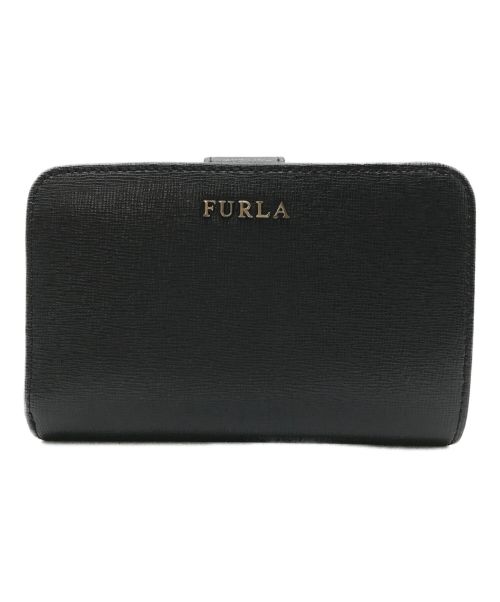 FURLA（フルラ）FURLA (フルラ) BABYLONE 2つ折りコンパクトウォレット ブラックの古着・服飾アイテム