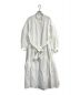 mala KALANCHOE（マーラ カランコエ）の古着「Linen Cut Work Dress 380421KG2」｜ホワイト