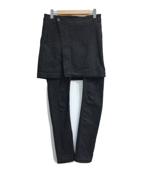 DRKSHDW（ダークシャドウ）DRKSHDW (ダークシャドウ) Black Kilt Detroit Jeans　DU16F8364-SBKM　スカート　デニム　パンツ ブラック サイズ:Sの古着・服飾アイテム