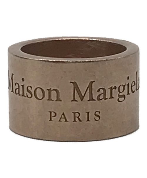 Maison Margiela（メゾンマルジェラ）Maison Margiela (メゾンマルジェラ) ラージロゴリング シルバー サイズ:9号の古着・服飾アイテム