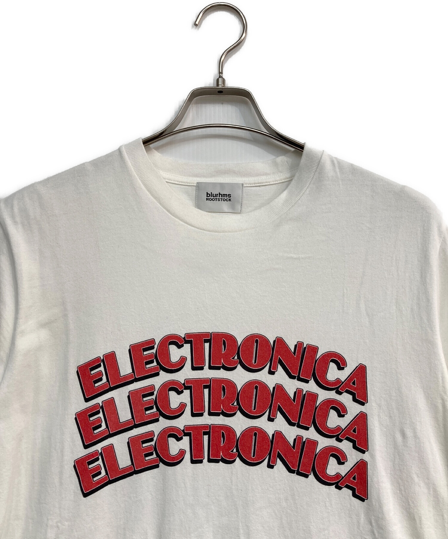 blurhms (ブラームス) ELECTRONICAプリントTシャツ ホワイト サイズ:3