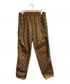 GUCCIグッチ）の古着「Technical Jersey Track Pants　523489」｜ブラウン