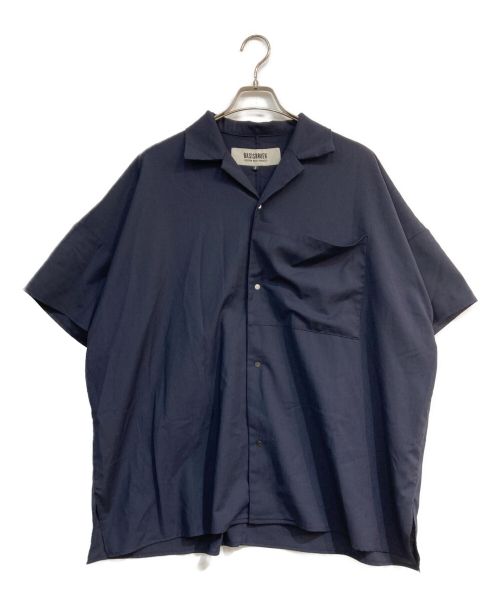 BASISBROEK（バージスブルック）BASISBROEK (バージスブルック) オーバーサイズオープンカラーシャツ ネイビー サイズ:2の古着・服飾アイテム