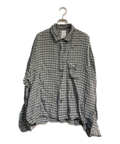 Name. ネーム 18AW 日本製 WOOL/RAYON PLAID HOODED SHIRTS ONE PIECE ウールレーヨン チェックフーデッドシャツワンピース W-NMOP-18AW-002 2 イエロー トップス【Name.】