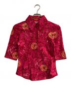 Vivienne Westwood RED LABELヴィヴィアンウエストウッドレッドレーベル）の古着「総柄ストレッチシャツ　オリゾンティー」｜ピンク