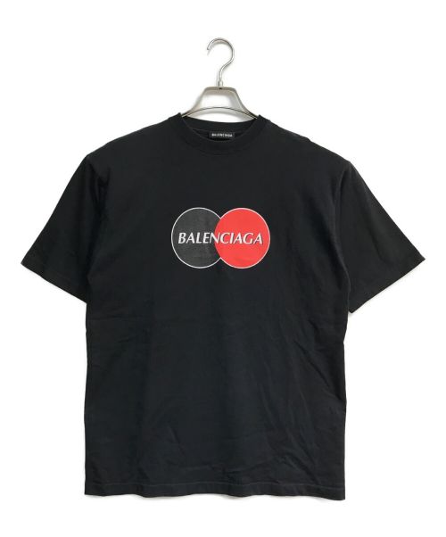 BALENCIAGA（バレンシアガ）BALENCIAGA (バレンシアガ) UNIFORM ロゴプリントTシャツ　620969 TIV79 ブラック サイズ:XXSの古着・服飾アイテム