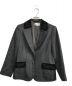 HANAE MORI (ハナエモリ) セットアップスーツ　2Bテーラードジャケット/スカート グレー サイズ:38：5800円