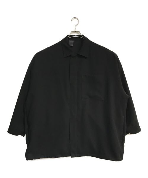 N.HOOLYWOOD（エヌ ハリウッド）N.HOOLYWOOD (エヌ ハリウッド) ZIPUP SHIRT　2221-SH29-098　ジップアップシャツ ブラック サイズ:38の古着・服飾アイテム