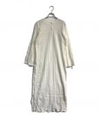 TODAYFULトゥデイフル）の古着「Embroidery Gauze Dress　12010322」｜ホワイト